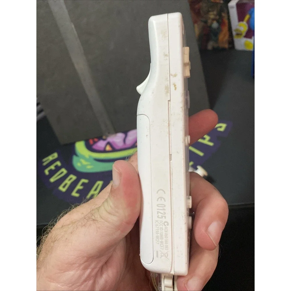 Nintendo Wii Controller White RVL-003 W/ Nunchuk- Tested A1
